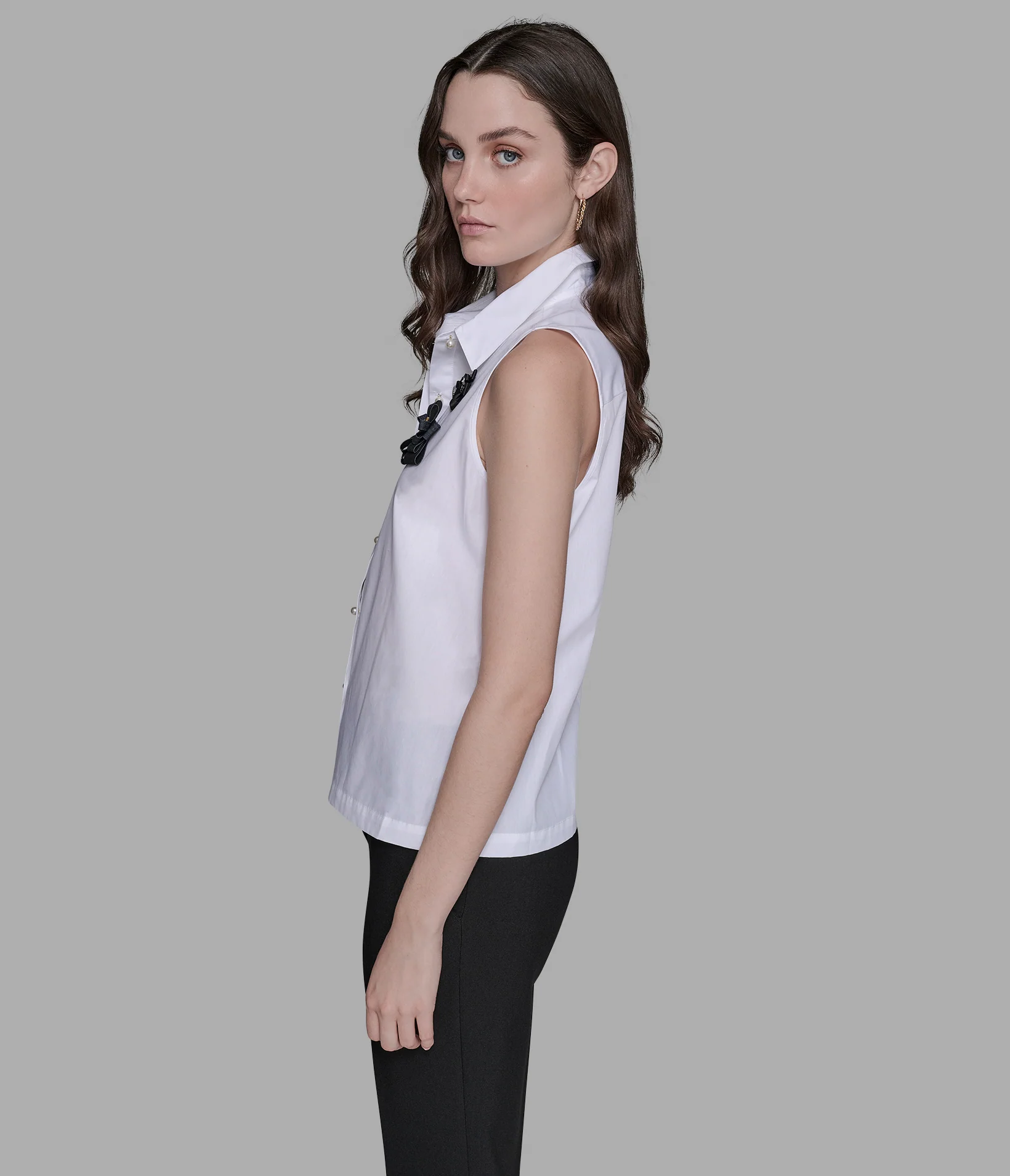 SLEEVELESS WOVEN TOP - Image 4
