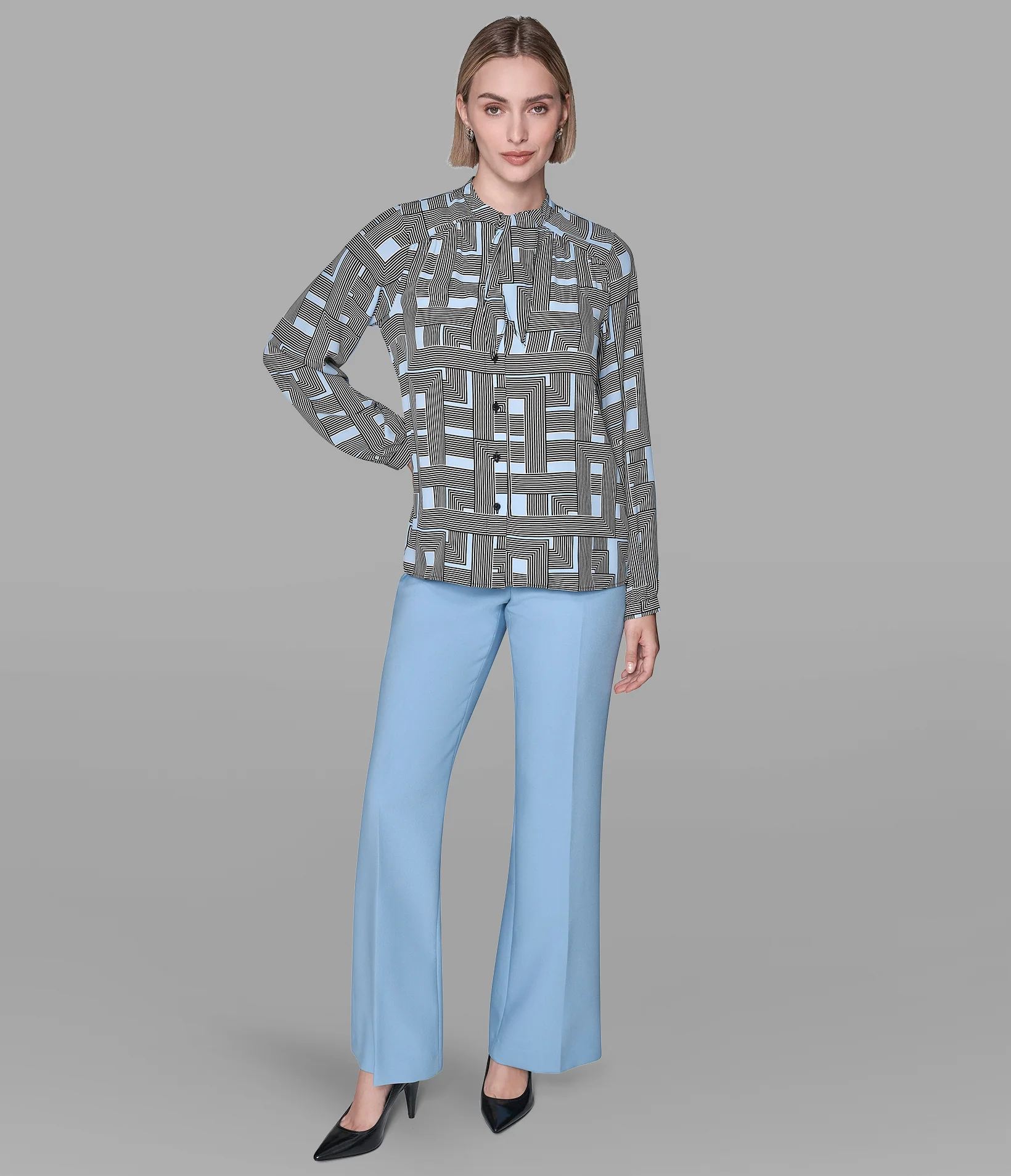 TIE-NECK BLOUSE - Image 4