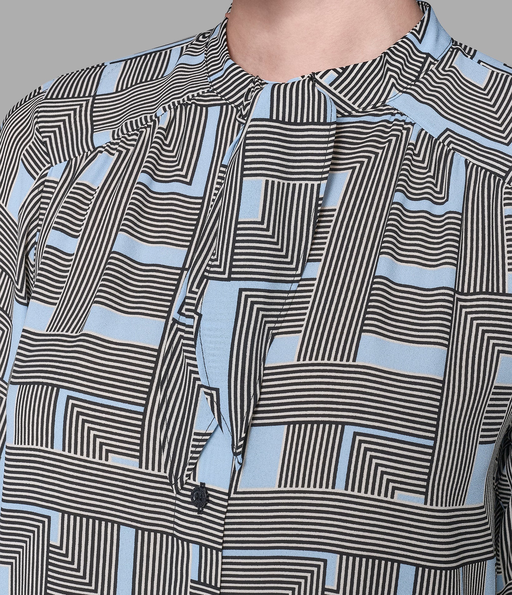 TIE-NECK BLOUSE - Image 5