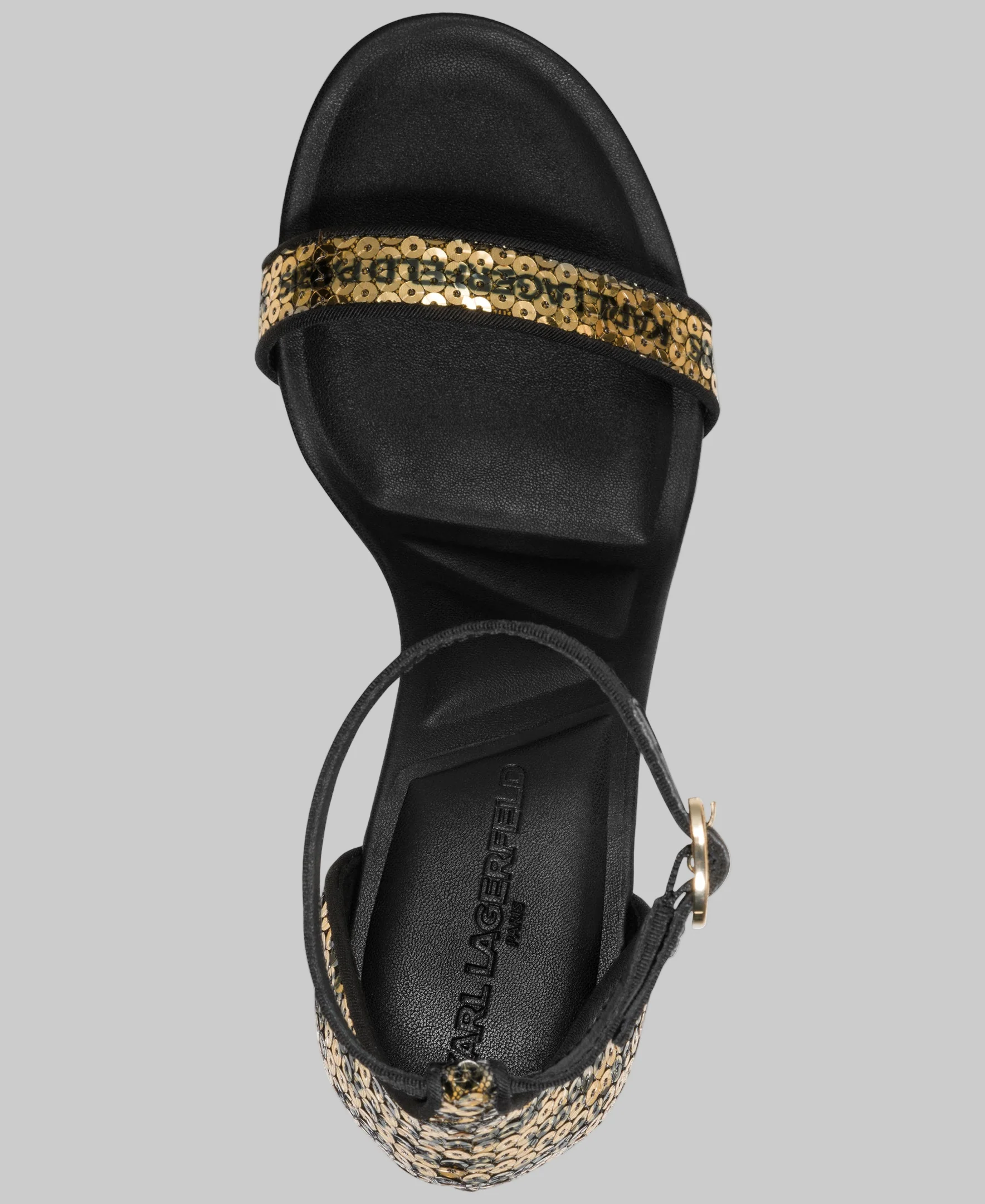 KENZ LOGO SEQUIN ANKLE STRAP SANDAL - Image 4