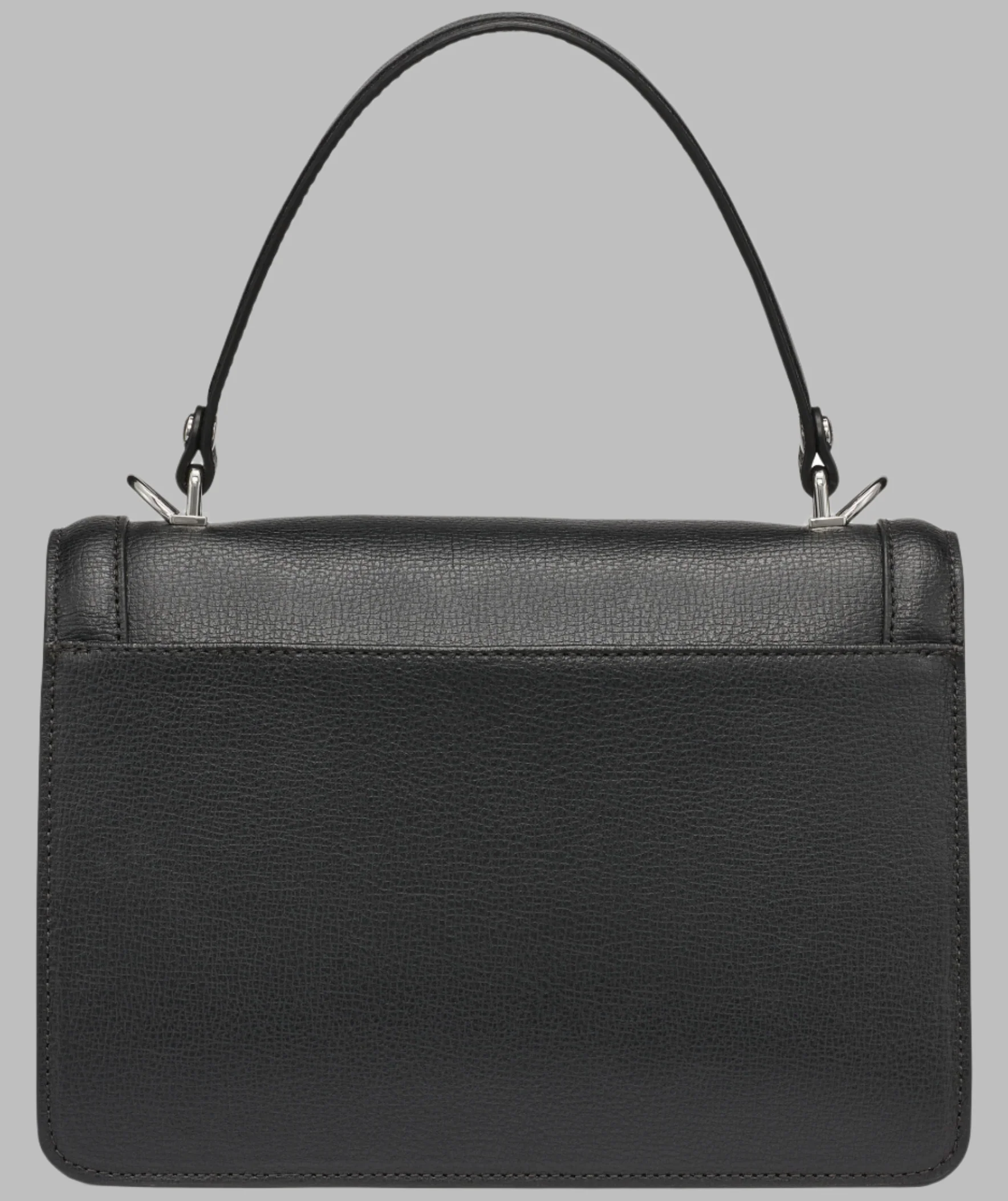 SIMONE LEATHER FLAP SATCHEL WITH PINS - Image 4