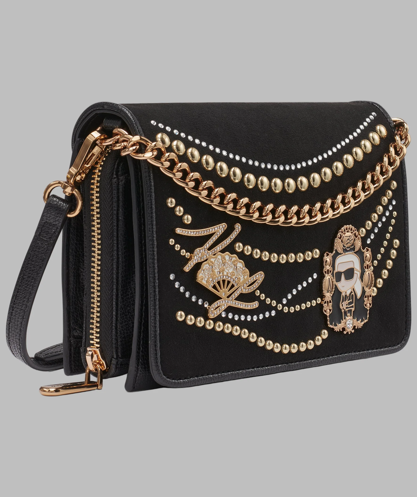 LOURDES SUEDE FLAP CROSSBODY - Image 3