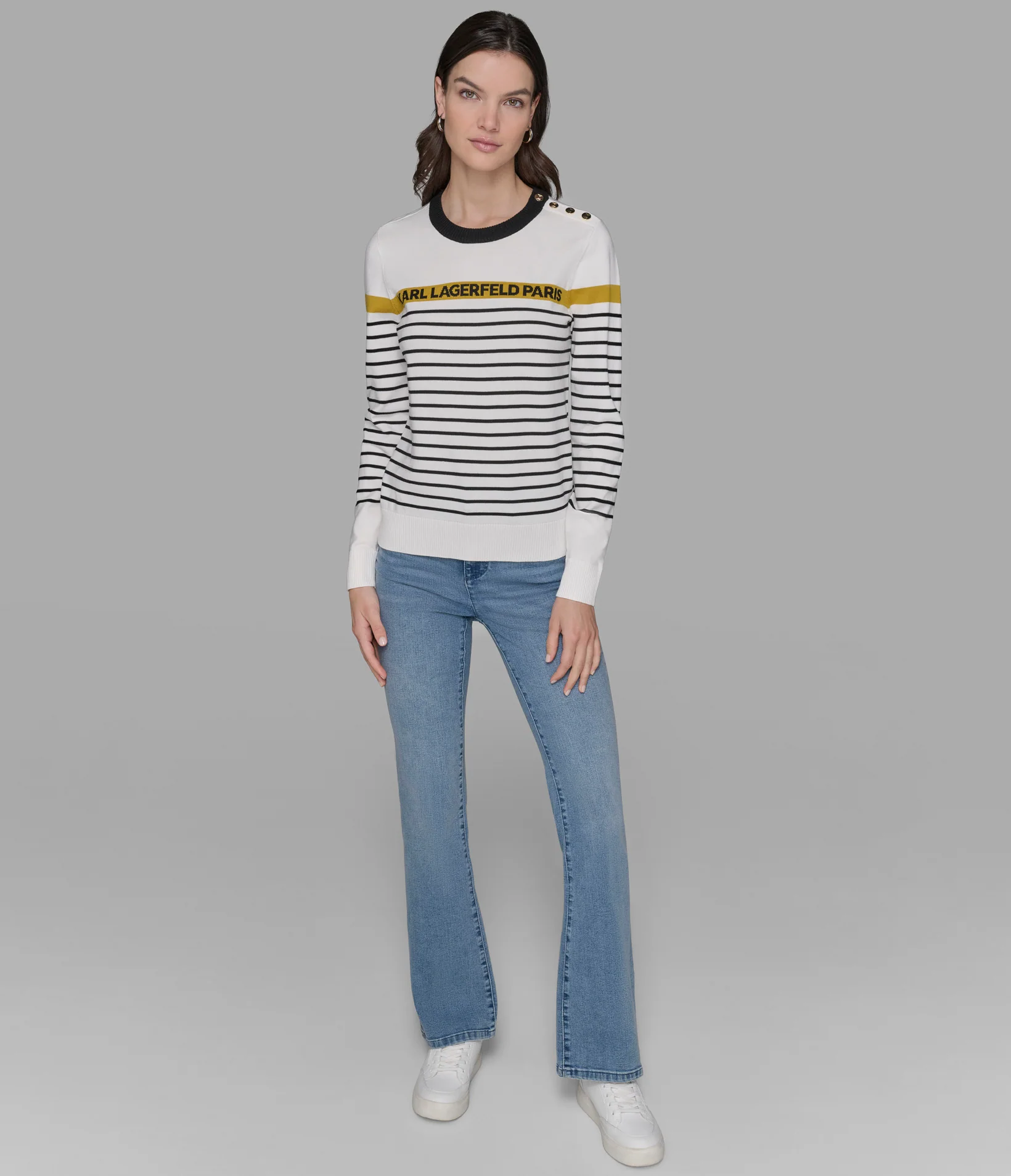 STRIPED LOGO SWEATER - Image 4