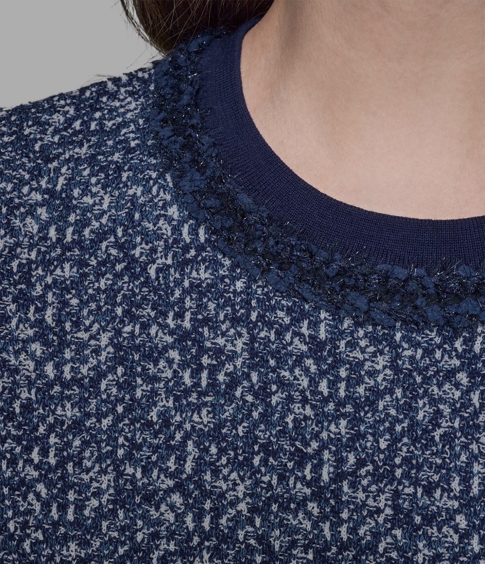 TWEED DENIM SWEATER - Image 6