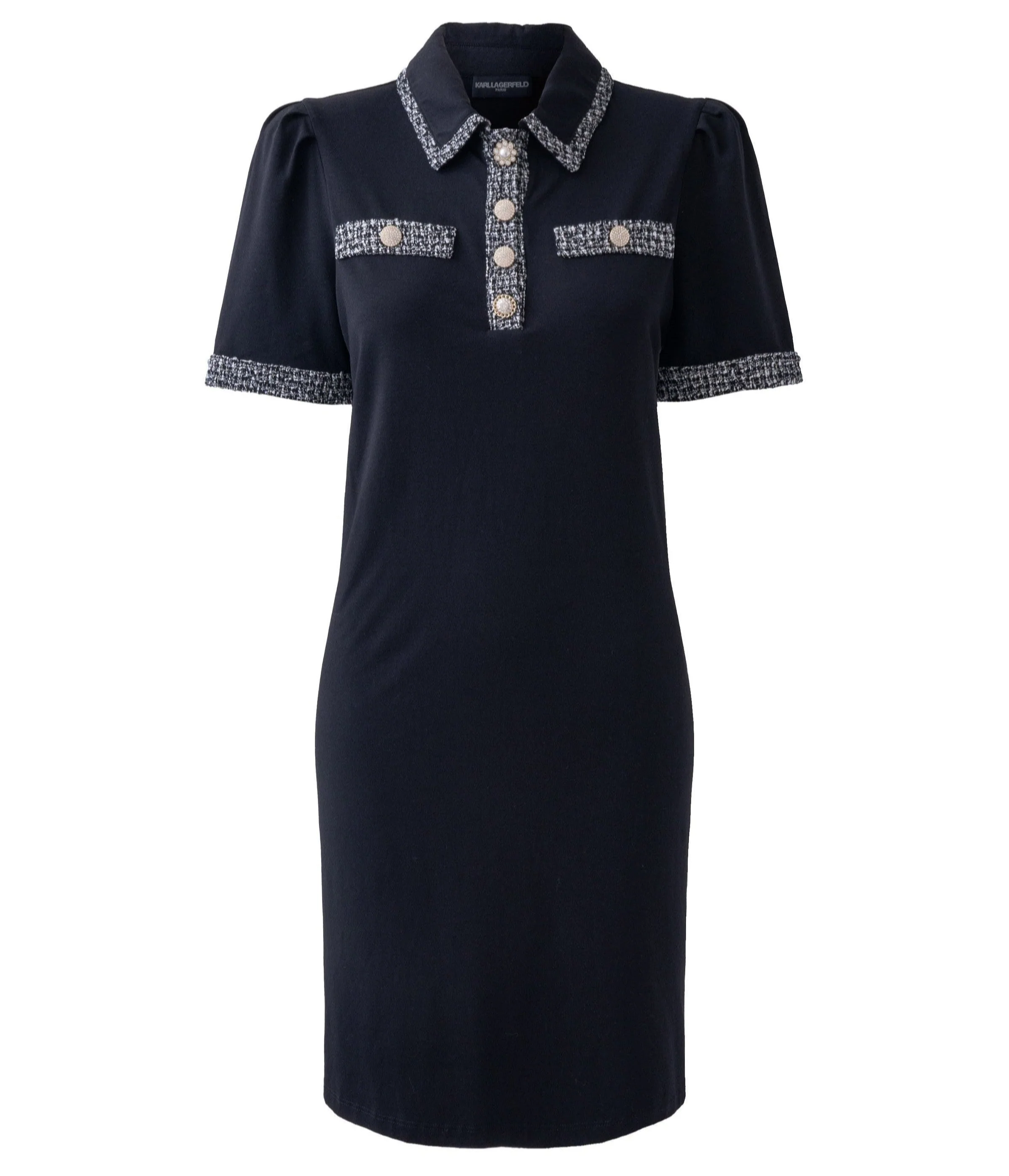 TWEED TRIM POLO DRESS - Image 8
