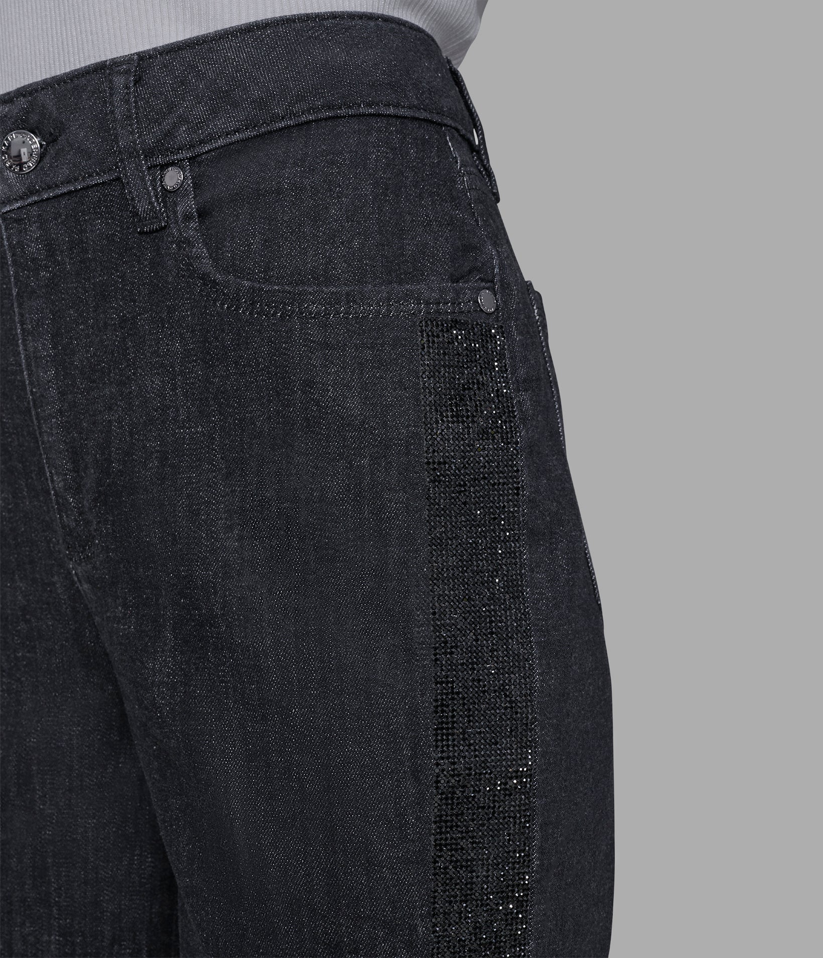 RHINESTONE TRIM JEAN - Image 7