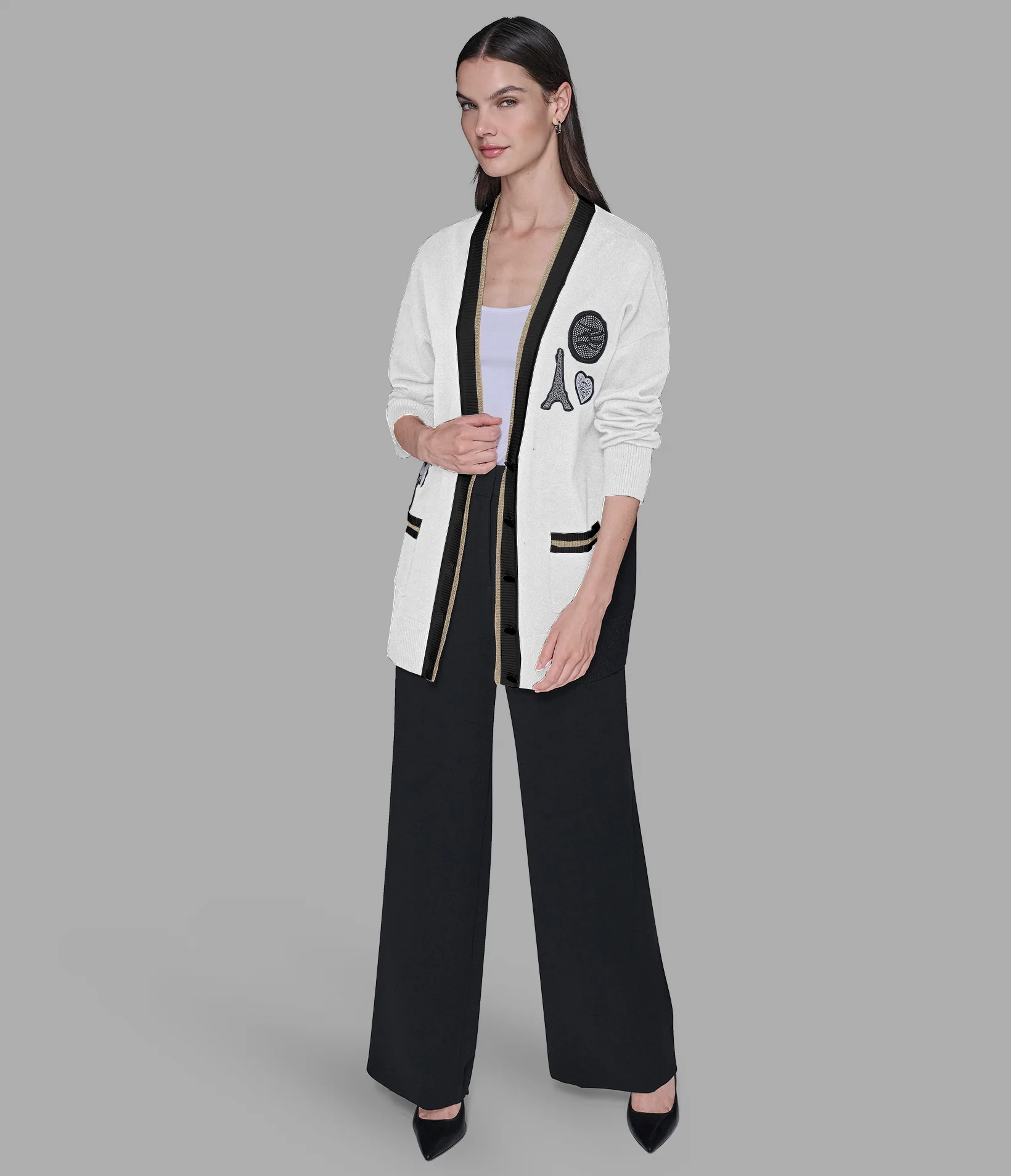 VARSITY CARDIGAN WITH PATCHES - Image 3