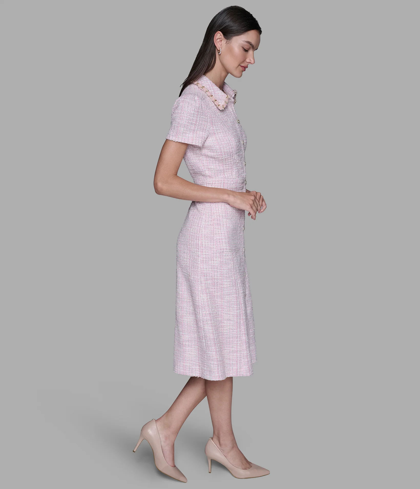 TWEED MIDI DRESS - Image 3