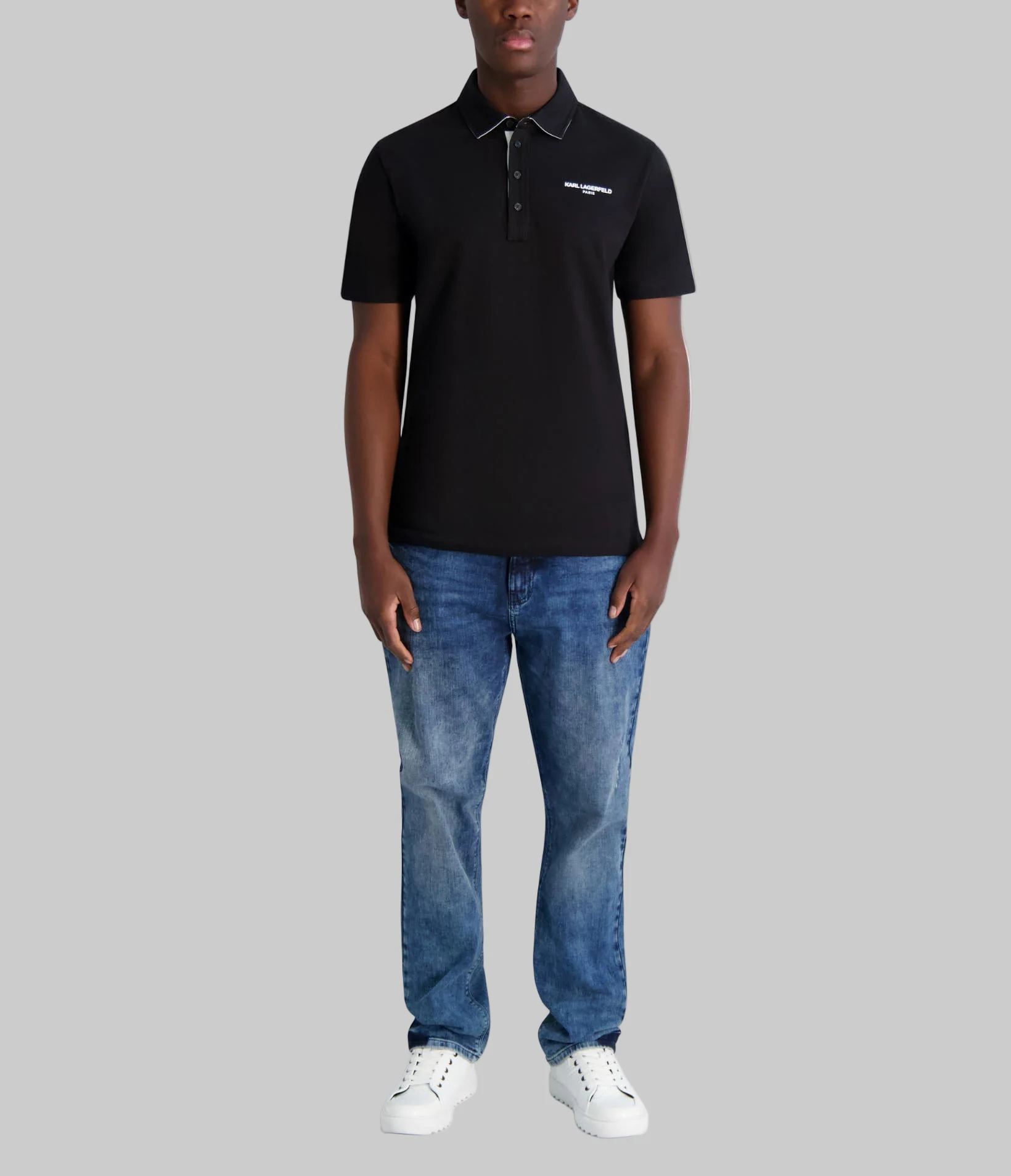 LOGO POLO WITH PLACKET DETAIL - Image 4