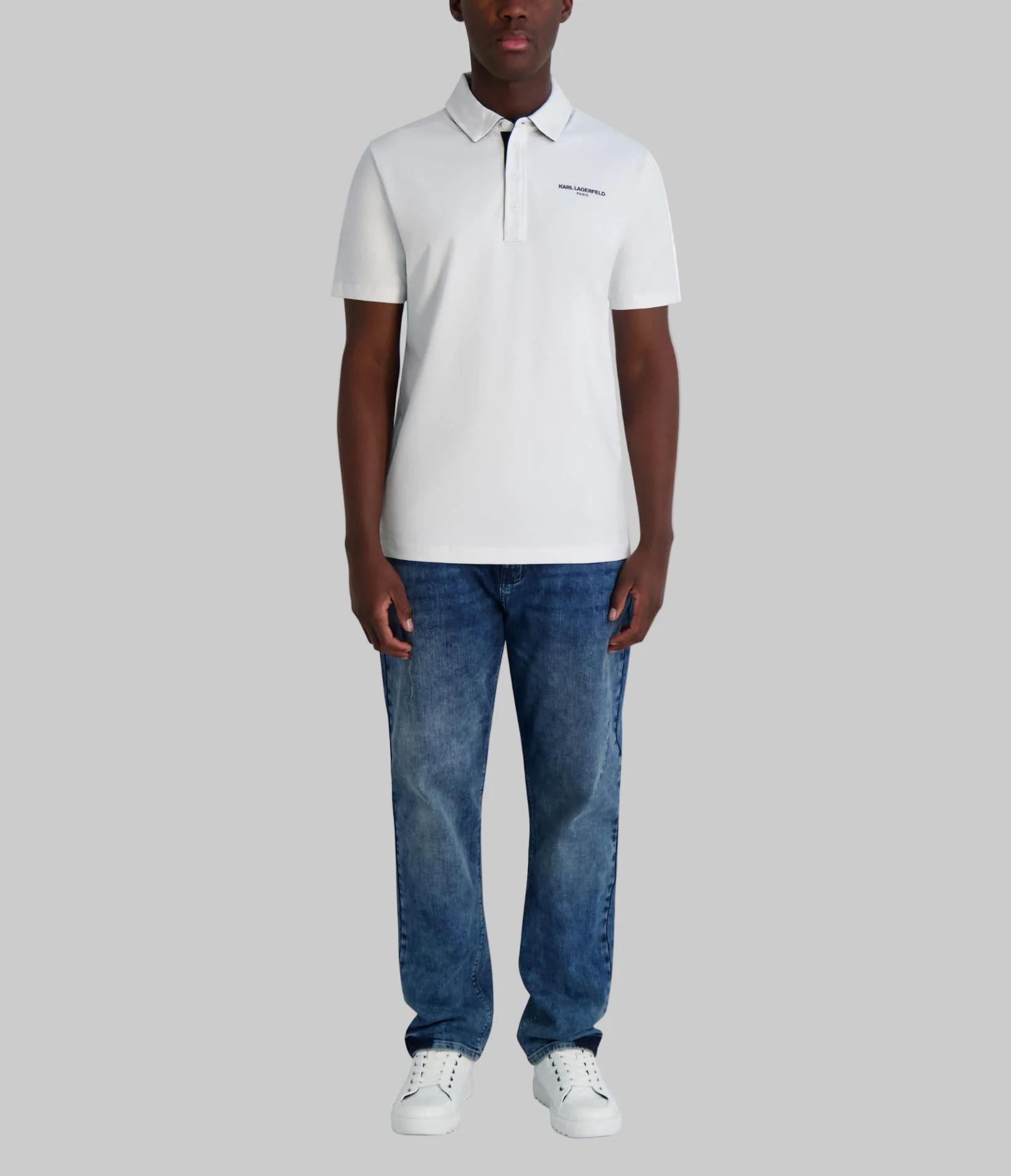 LOGO POLO WITH PLACKET DETAIL - Image 4