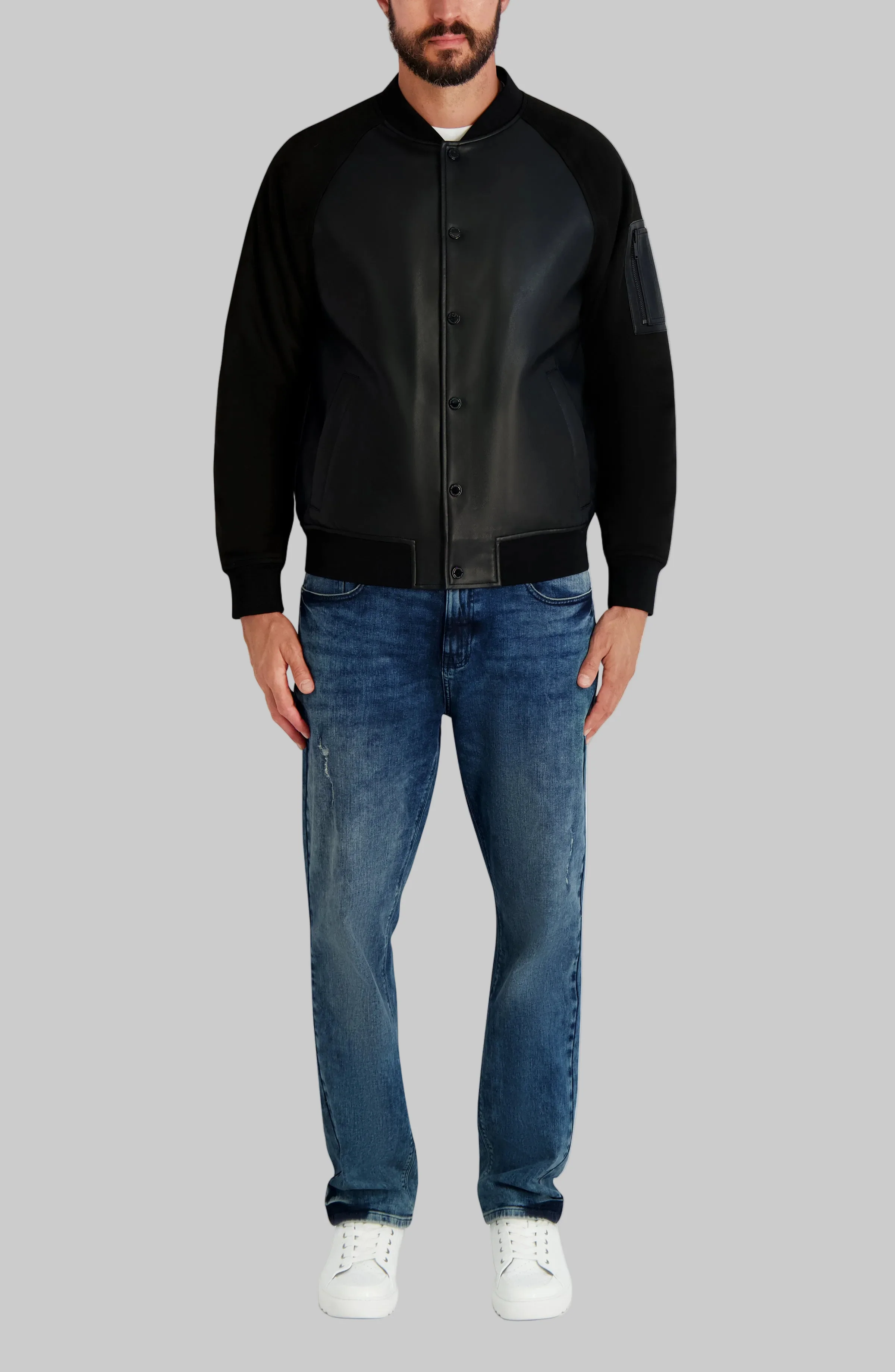RAGLAN BOMBER WITH SNAP BUTTONS - Image 5