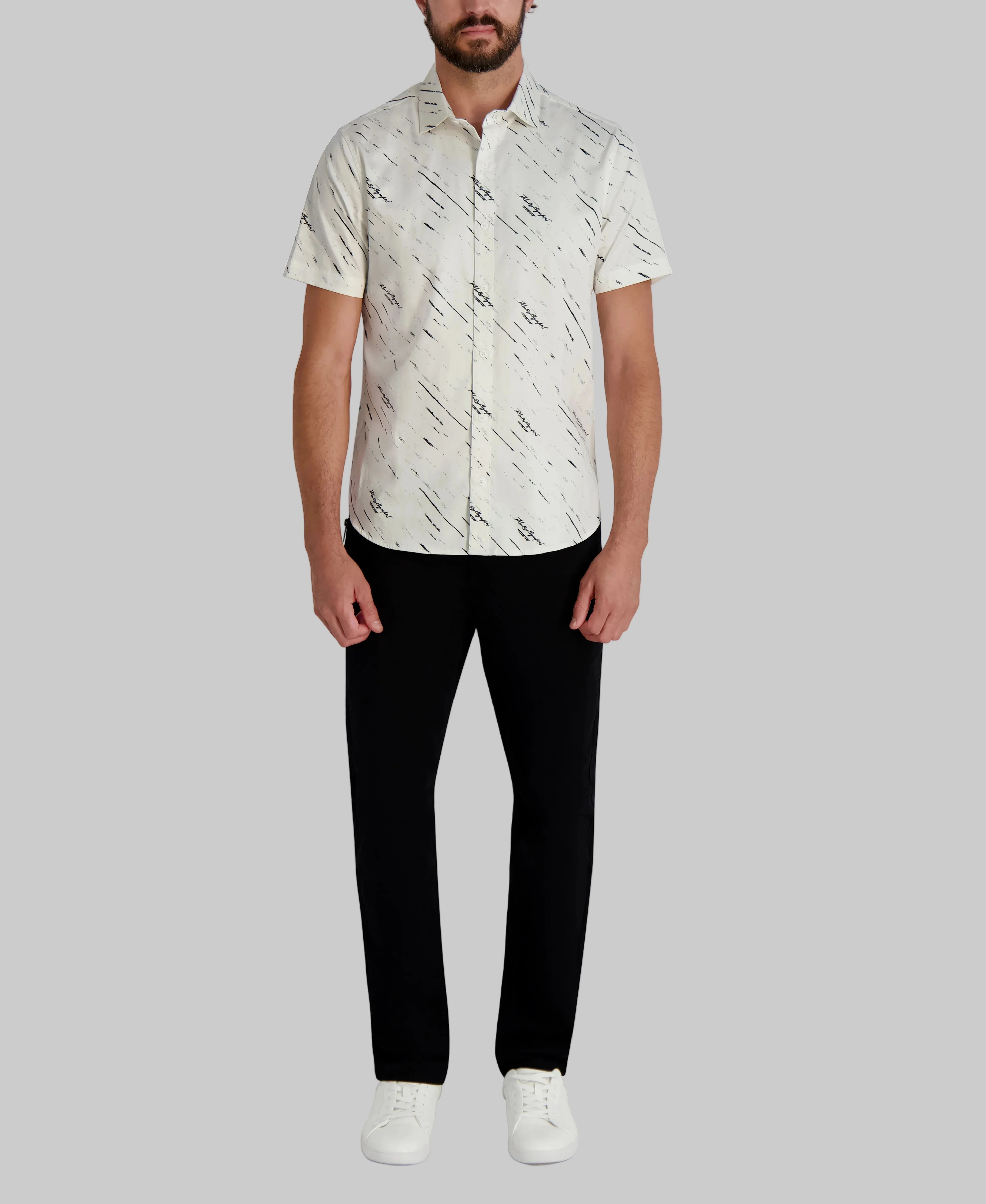 SHORT SLEEVE BUTTON FRONT SHIRT - Image 4