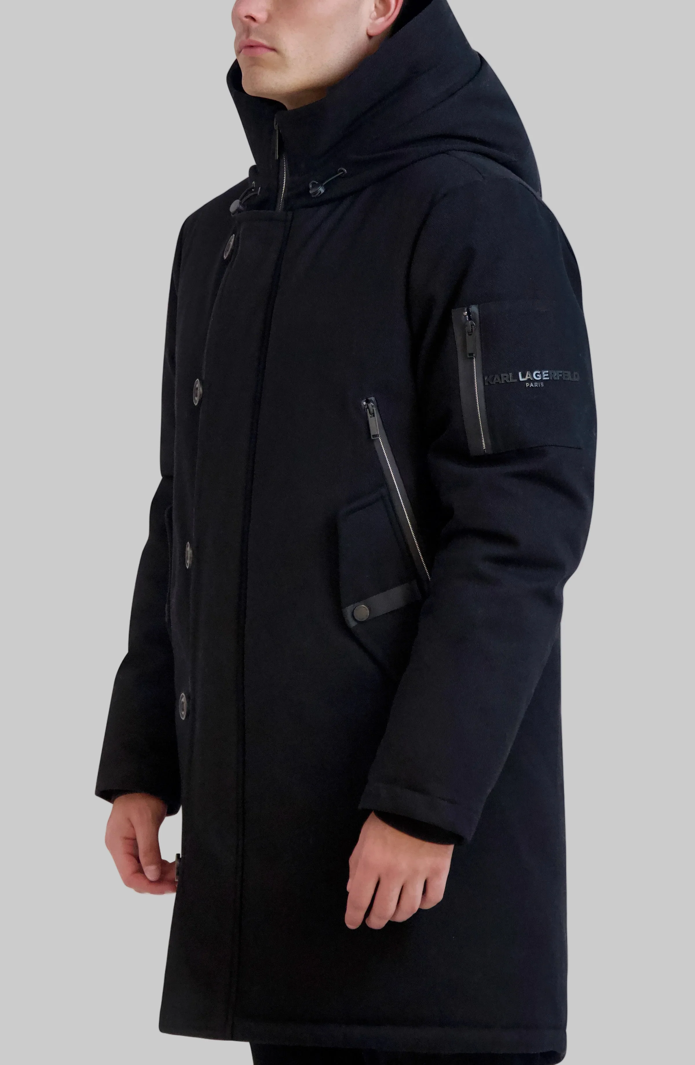HOODED ANORAK COAT - Image 3