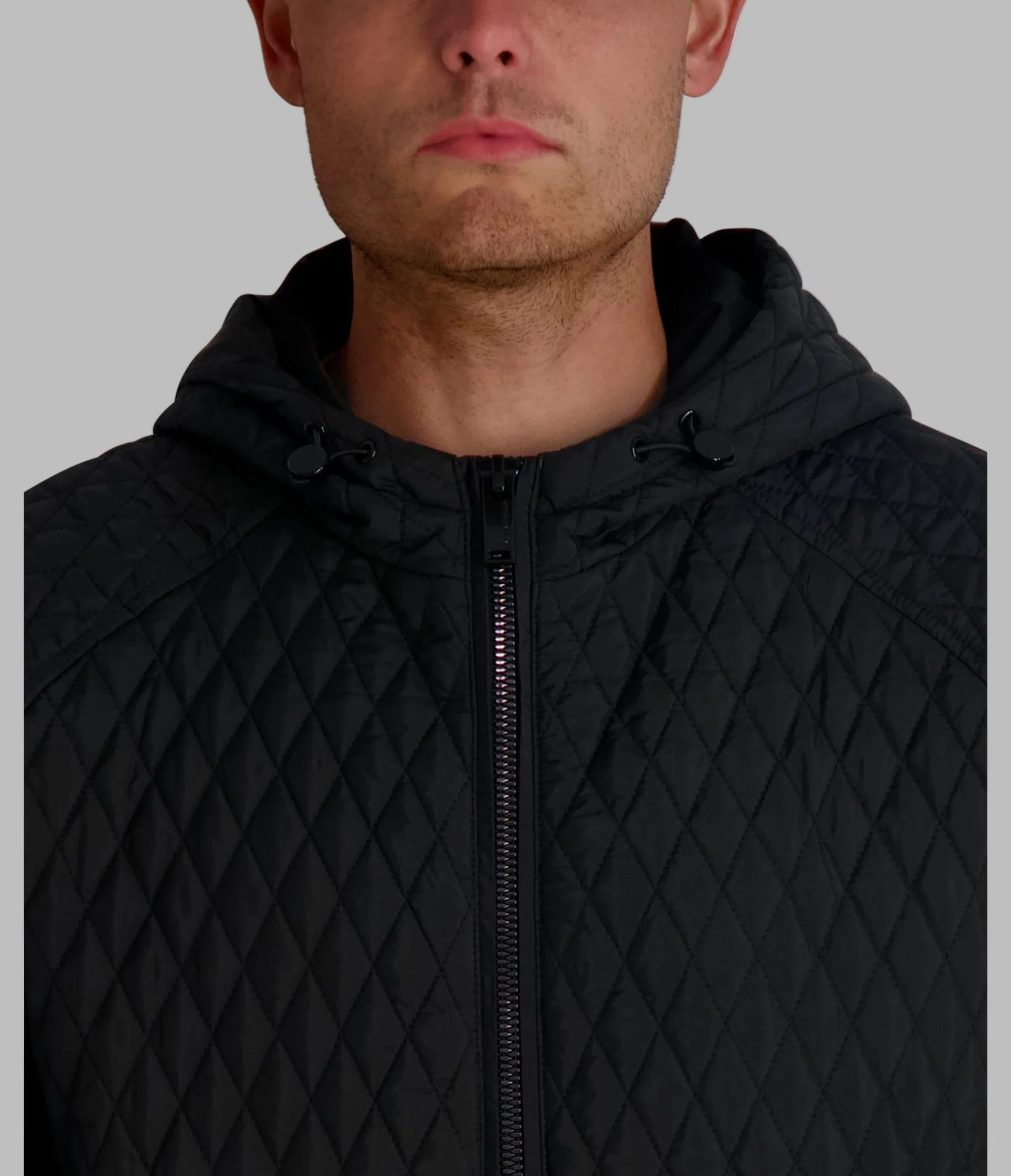 HOODED QUILTED BOMBER JACKET - Image 5