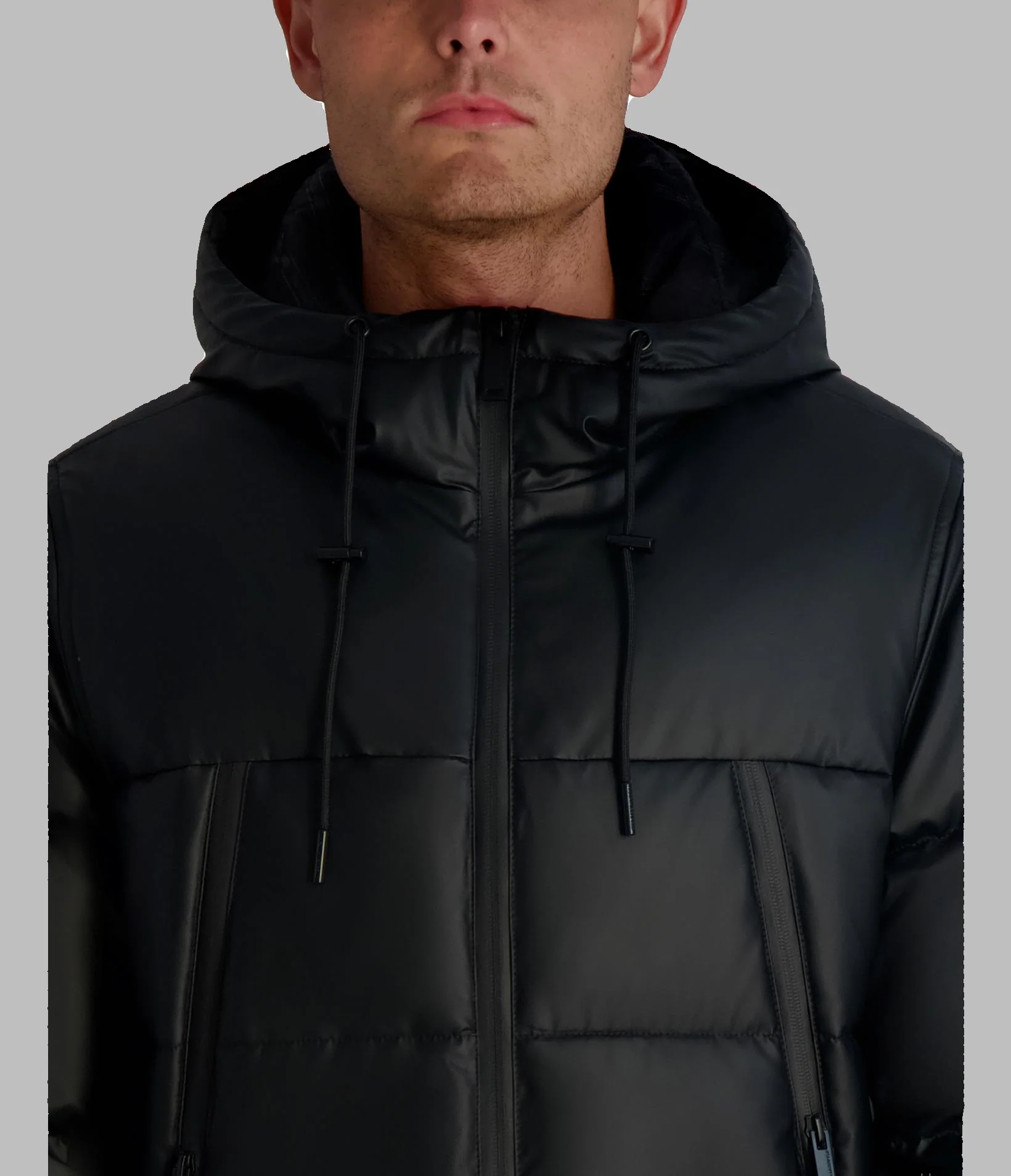 MID WEIGHT HOODED PUFFER WITH POCKETS - Image 5