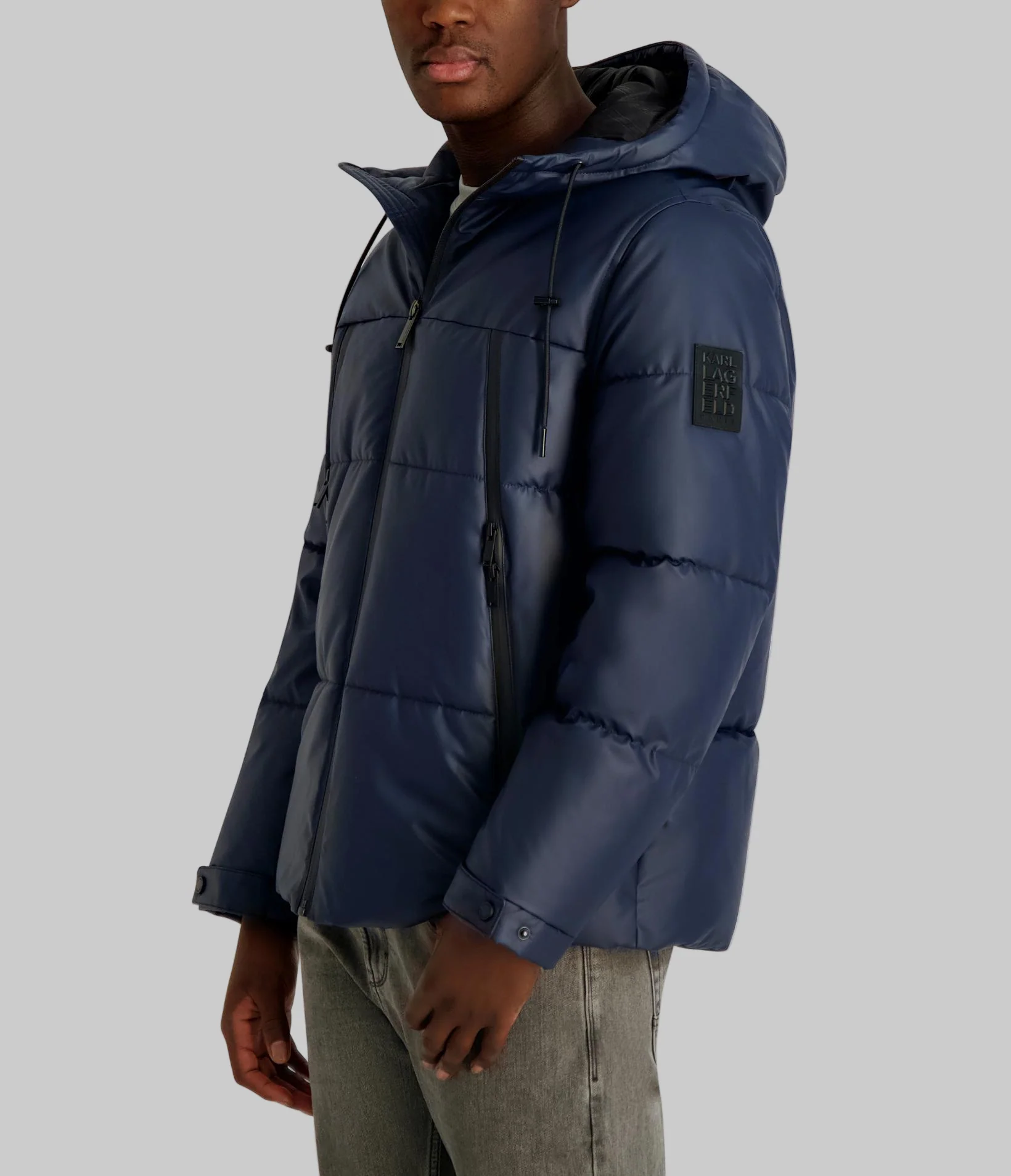 MID WEIGHT HOODED PUFFER WITH POCKETS - Image 3