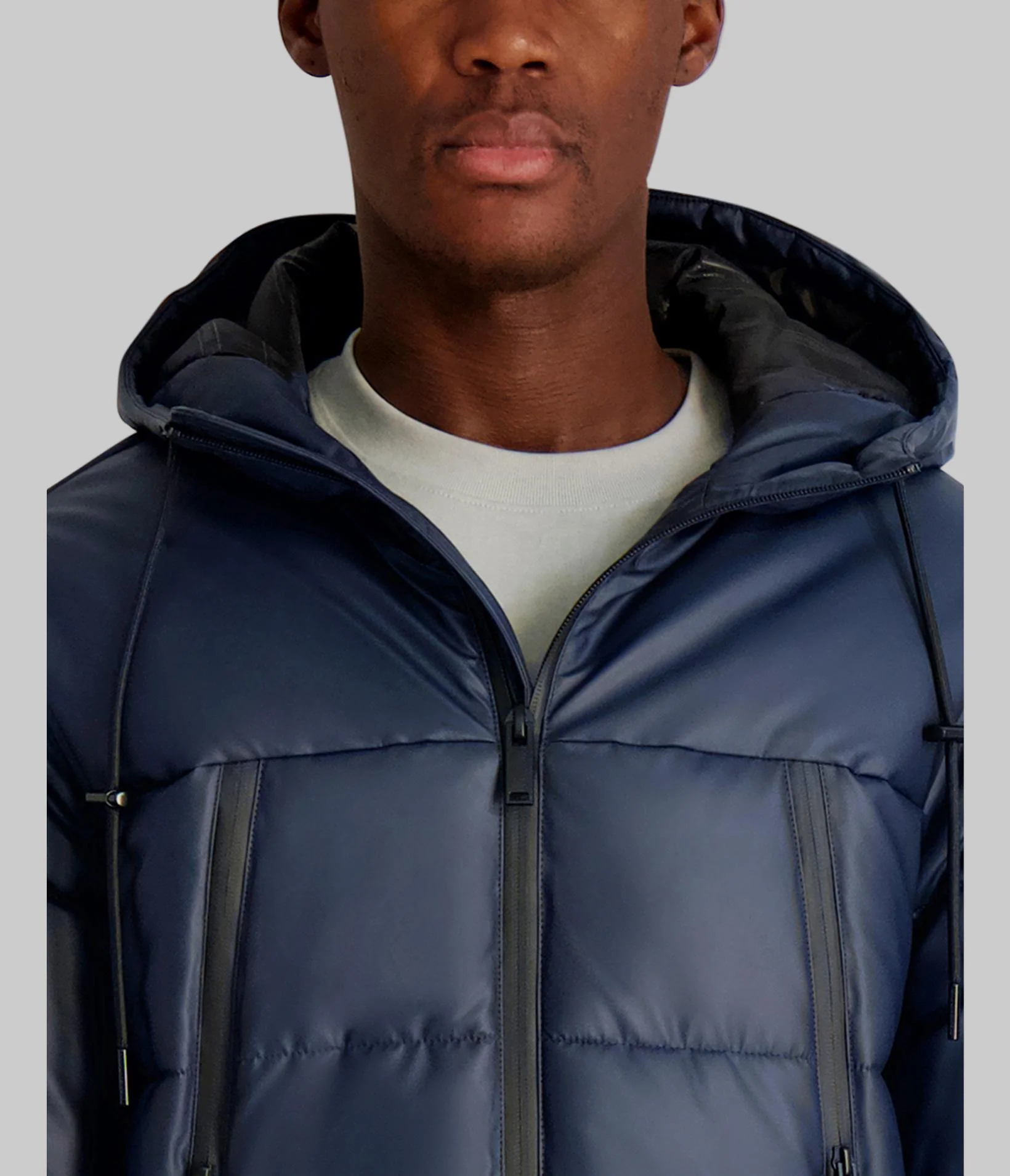 MID WEIGHT HOODED PUFFER WITH POCKETS - Image 5