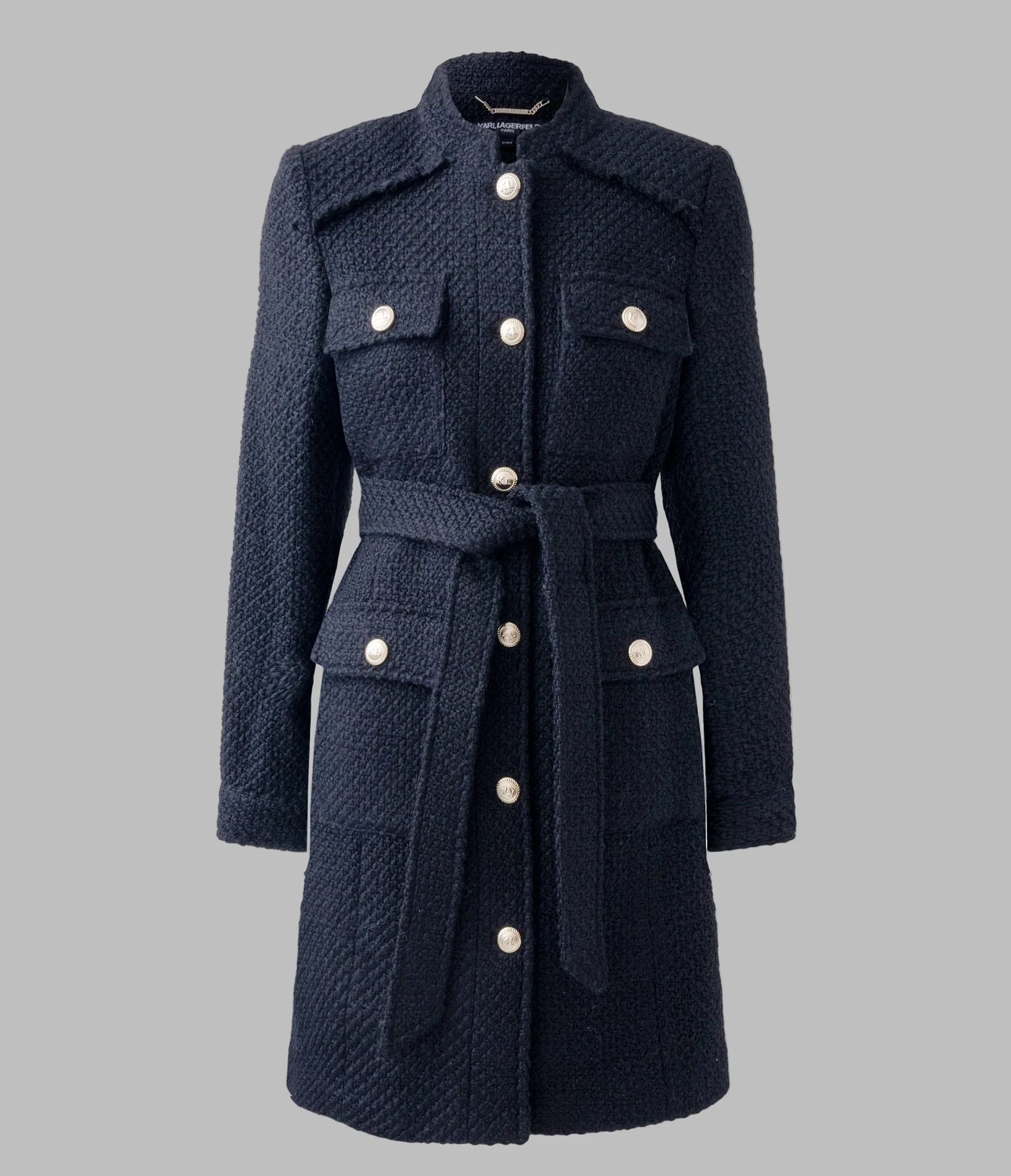 TWEED BELTED TOPPER - Image 3